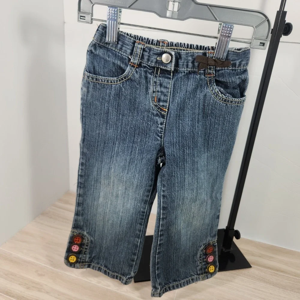 Vintage Gymboree Toddler Girls‎ Candy Pocket Jeans Blue Denim Size 18-24months